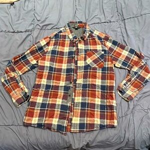 Volcom button down flannel men’s xl